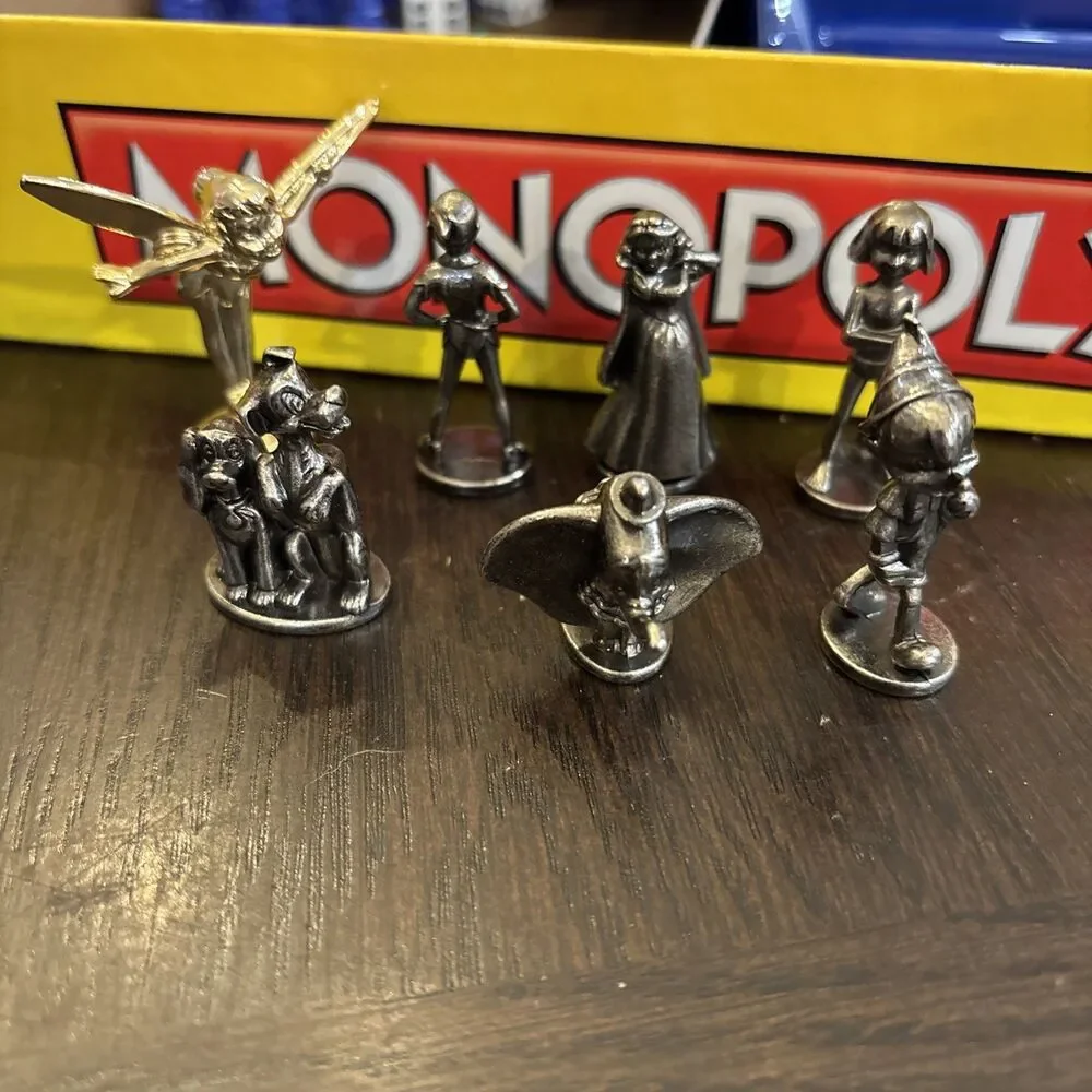 Monopoly Disney Edition COMPLETE Parker Brothers 2009 Classic Golden Tinker Bell